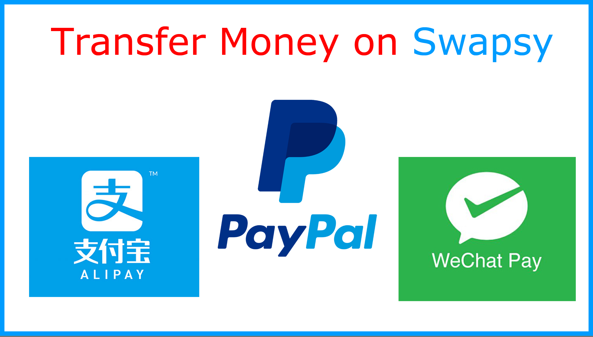 PayPal to AliPay, PayPal to Wechat Pay